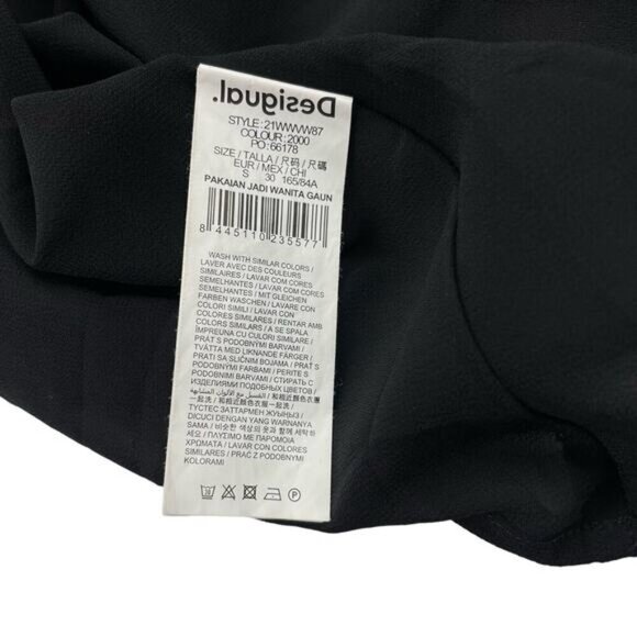 DESIGUAL Emporda Festive Season Dress w/ Metallic Multicoloured Spots Sz XS - Picture 11 of 12